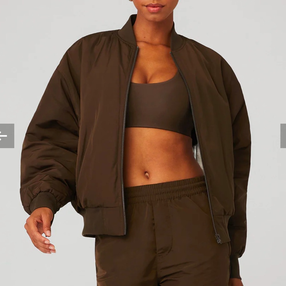 Alo Yoga faux fur urbanite bomber